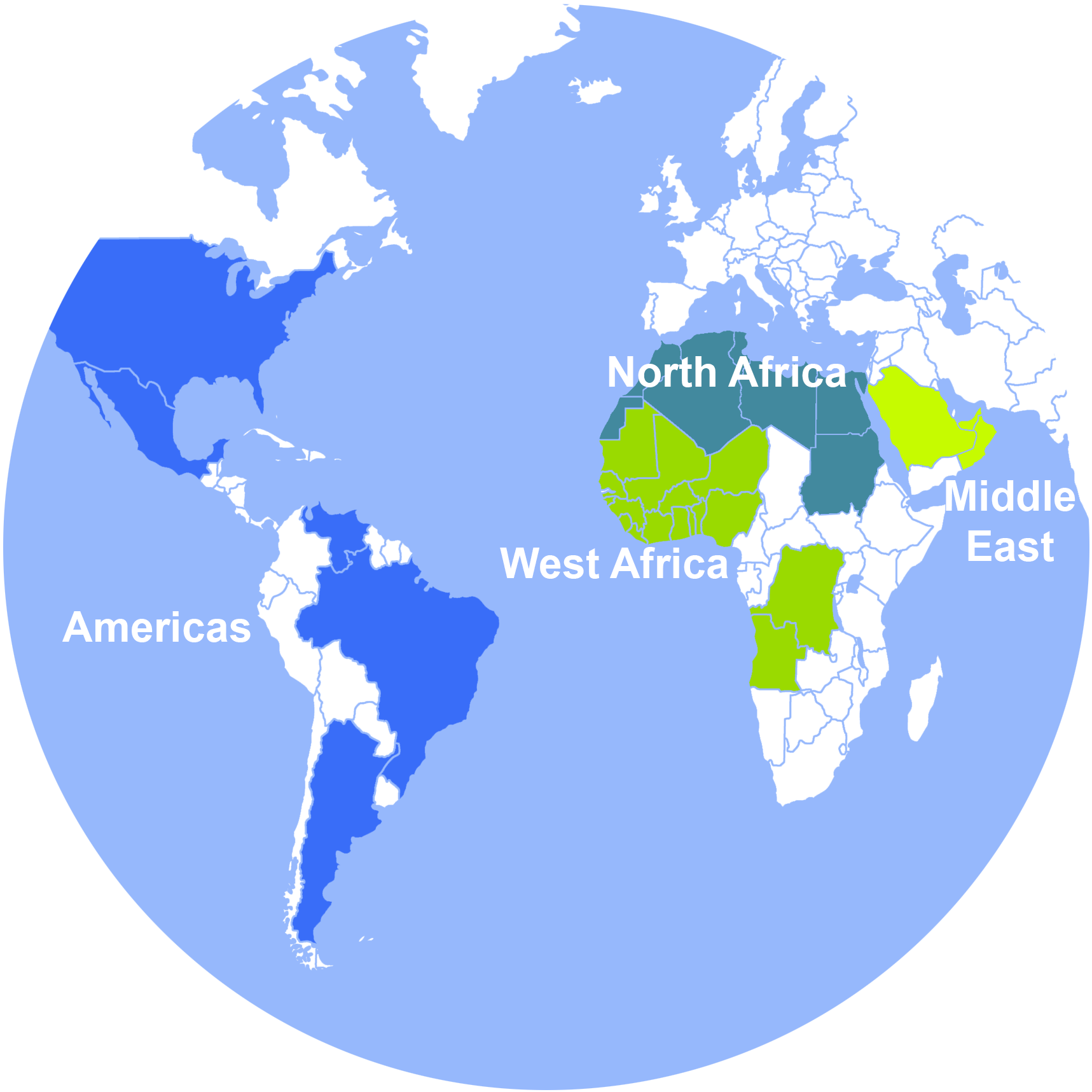 Gulstar - Areas of Operations